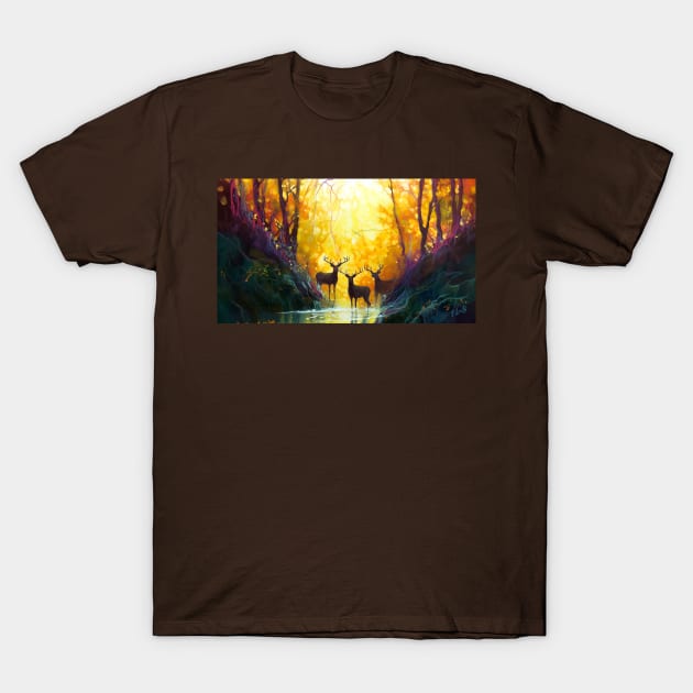 Deep in the golden hour T-Shirt by redwitchart